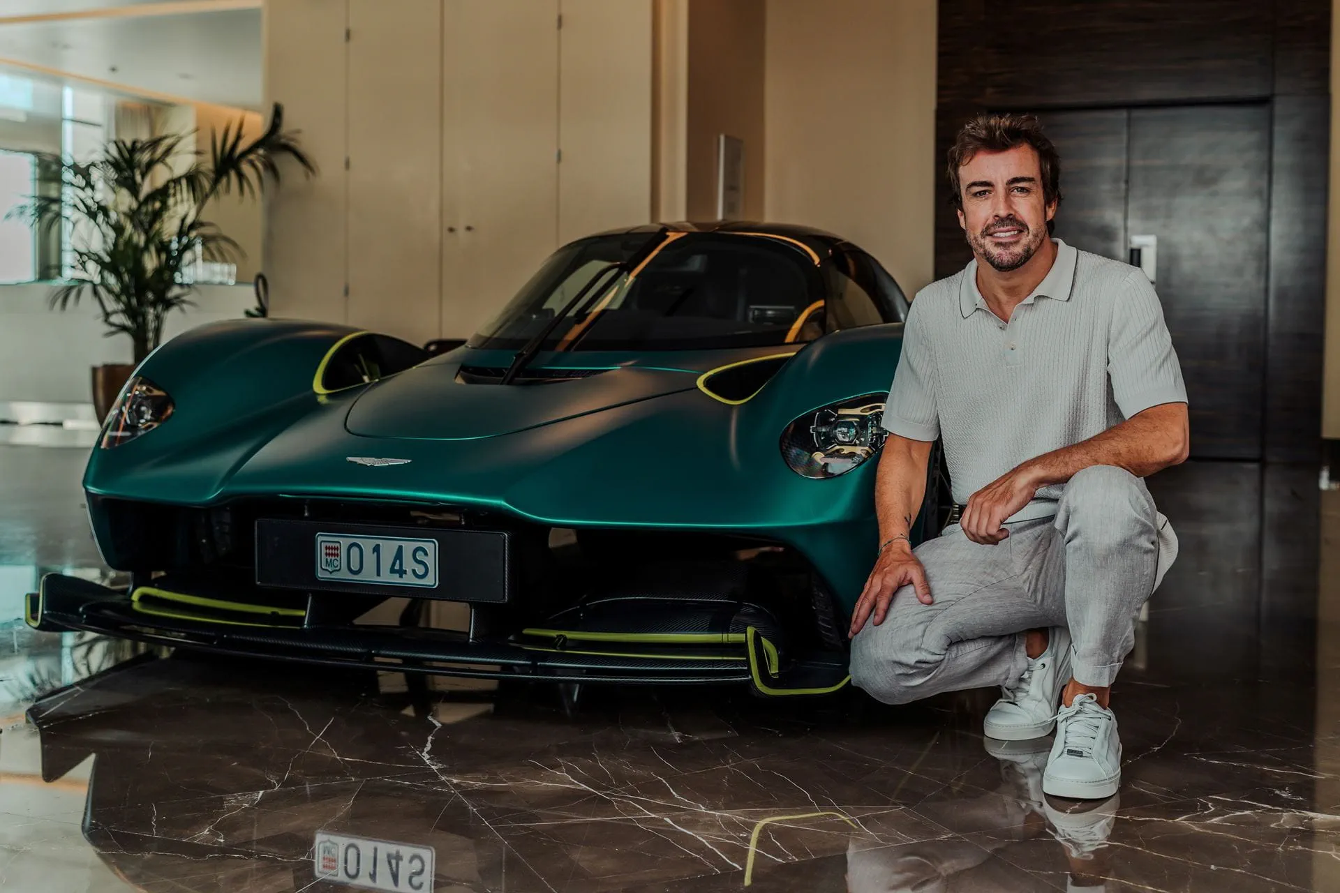 F1® car for the road delivered to F1® driver, Fernando Alonso